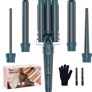 Professional Hair Curling Wand Set